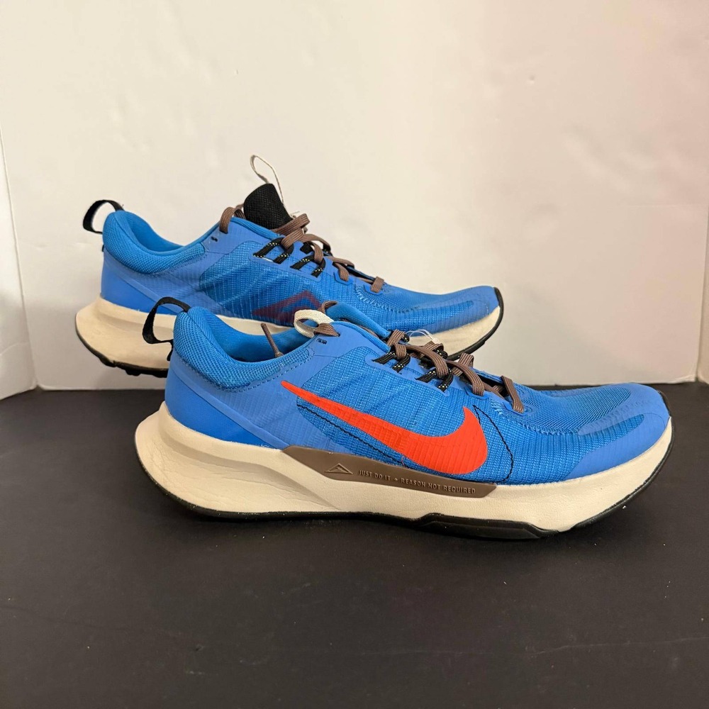 Nike Juniper Trail 2 Mens Running Shoes Photo Blue Laser Orange Size 10.5